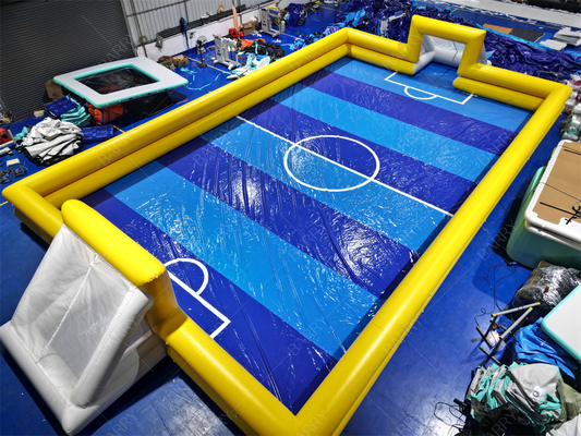 Lapangan Sepak Bola Tiup 20x10m Terpal PVC dengan Penjaga Udara
