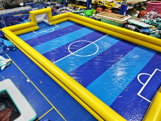 Lapangan Sepak Bola Tiup 20x10m Terpal PVC dengan Penjaga Udara