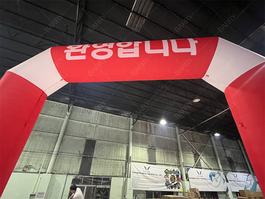 Custom Inflatable Start Finish Line Arch dengan Lampu LED