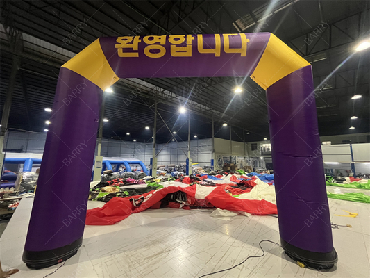 Custom Inflatable Start Finish Line Arch dengan Lampu LED
