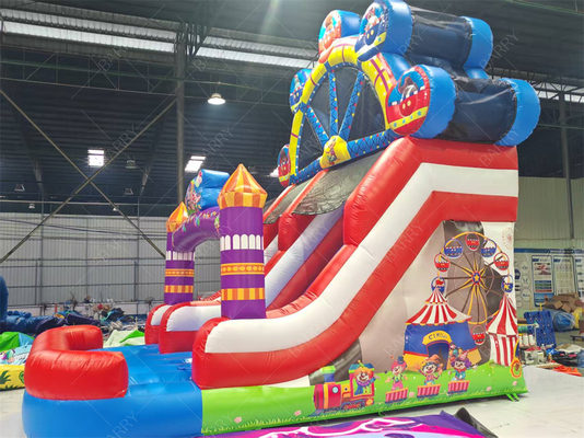 Tema Joker Roda Ferris Slide Inflatable 6x4M Warna Khusus