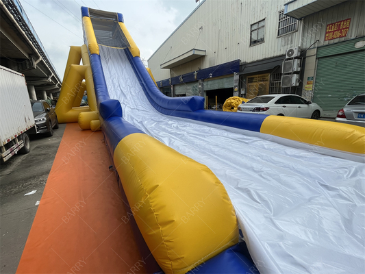 Perosotan Air Tiup Raksasa Komersial 30x10.6m PVC untuk Taman Hiburan
