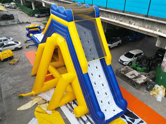 Perosotan Air Tiup Raksasa Komersial 30x10.6m PVC untuk Taman Hiburan