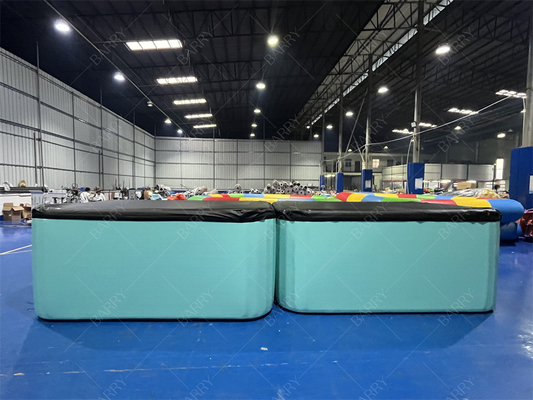 Kolam Renang Anak PVC DWF Warna Kustom Komersial Dengan Penutup Kolam Renang Tiup Kain Drop Stitch