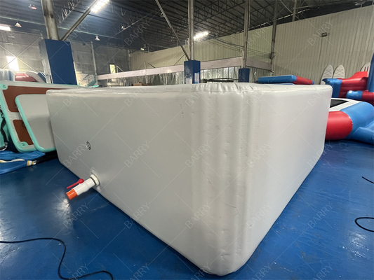 Keamanan Hot Drop Stitch Fabric Bahan Baru Inflatable Custom Made Grey Inflatable Pool Ball Pit Untuk Anak-anak