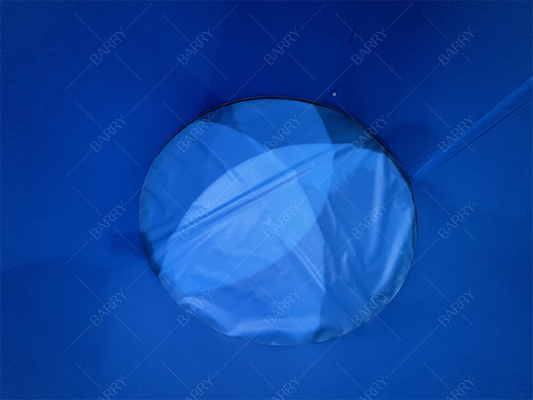 Kolam Renang Bulat Keluarga Drop Stitch DWF Luar Ruangan Tugas Berat yang Disesuaikan, Mandi Es Tiup, Kolam Belakang Esensial Musim Panas