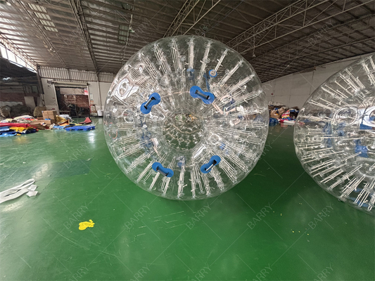PVC TPU 2.5m Bola Bergulir Zorbing Hamster Manusia Gila Bola Zorb Tiup untuk Anak-anak Dewasa