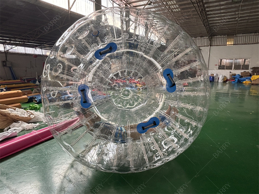 PVC TPU 2.5m Bola Bergulir Zorbing Hamster Manusia Gila Bola Zorb Tiup untuk Anak-anak Dewasa