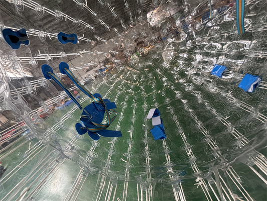 PVC TPU 2.5m Bola Bergulir Zorbing Hamster Manusia Gila Bola Zorb Tiup untuk Anak-anak Dewasa