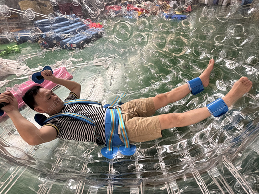 PVC TPU 2.5m Bola Bergulir Zorbing Hamster Manusia Gila Bola Zorb Tiup untuk Anak-anak Dewasa