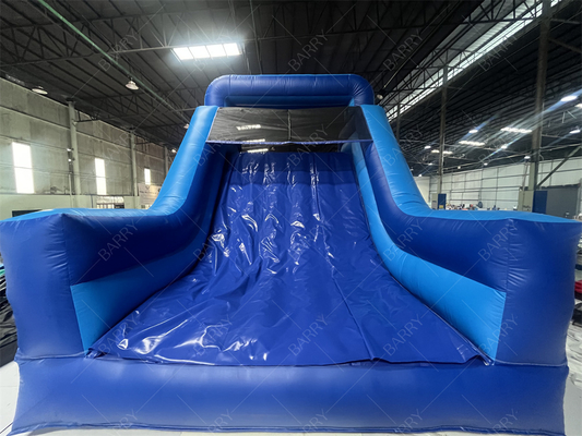 Komersial Biru Modern Bounce House Inflatable rintangan Course Dengan Slide Untuk Dewasa Anak-anak