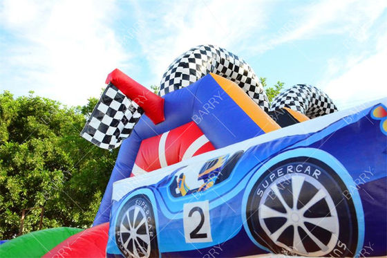 Commercial Grade PVC Vinyl Wet Dry Obstacle With Detachable Inflatable Splash Pool
