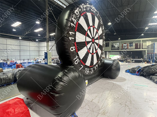 Papan panah tiup PVC komersial luar ruangan, target menembak kedap udara, Permainan panah sepak bola tiup untuk anak-anak dan orang dewasa