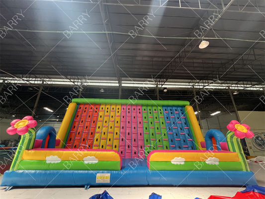 Penyewaan Pesta Luar Ruangan Permainan Tiup Raksasa Anak-Anak Dinding Panjat Tiup Bunga untuk Dijual