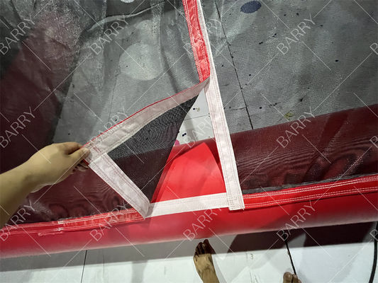 Set Gawang Sepak Bola Tiup yang Dapat Disesuaikan untuk Promosi Permainan Olahraga untuk Pesta Pantai & Acara