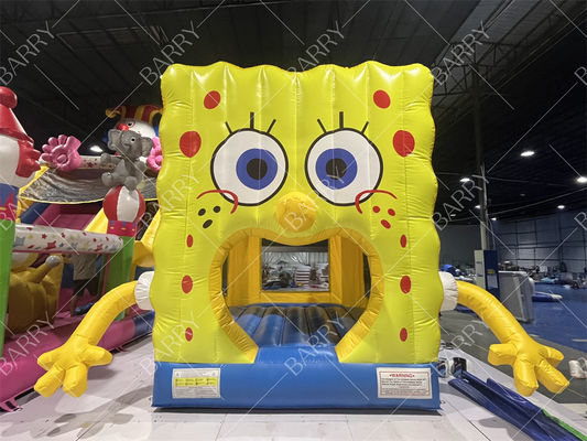 Kartun PVC Kastil Inflatable Fun Bounce House Untuk Taman Tema Atau Pesta