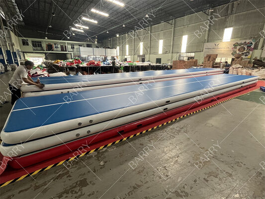 Air Mat Tumble Track Inflatable Gymnastics Tumbling Mat 6.6ft 10ft 13ft 16ft 20ft 23ft 26ft Training Mats 4/8 Inches