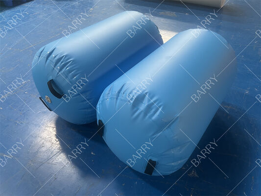 Kualitas Tinggi PVC Air Track Inflatable Roller Gym Waterproof Roll Barrel untuk Gymnastics Yoga Tumbling