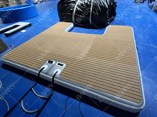 3m Drop Stitch Yacht Pontoon Untuk Pantai Dan Danau Platform Dock Terapung
