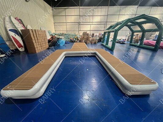 Dermaga Jetski Pulau Terapung Air Y Ponton Tiup Platform Dermaga Perahu Motor