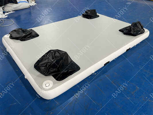 3x2x0.2m Floating Air Jet Ski Dock Floats Platform Dengan Tangga