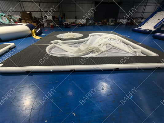 Koleksi Baru Disesuaikan Portable Inflatable Floating Ocean Laut Kolam Renang dengan Jaring