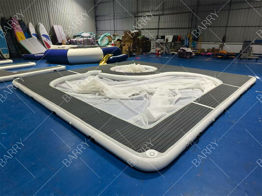 Koleksi Baru Disesuaikan Portable Inflatable Floating Ocean Laut Kolam Renang dengan Jaring