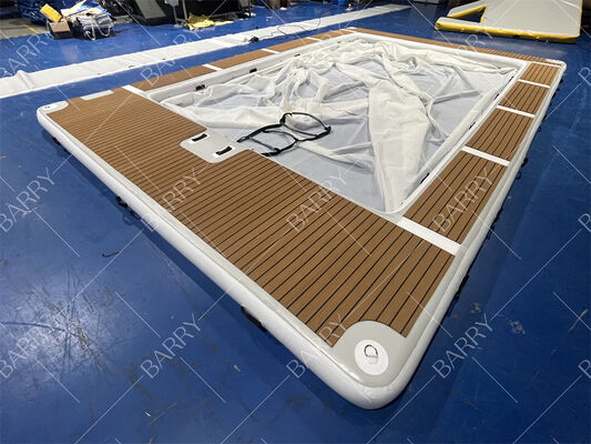 Summer Drop Stitch Tube Inflatable Jellyfish Yacht Pool Swimming Pool Laut Inflatable Dengan Jaring