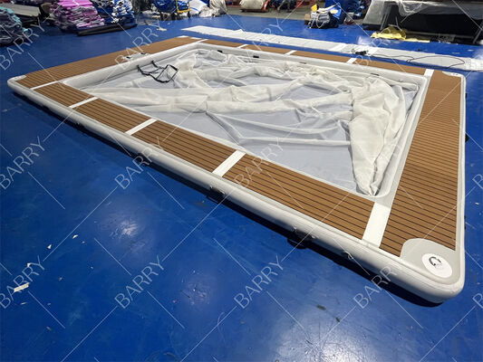 Summer Drop Stitch Tube Inflatable Jellyfish Yacht Pool Swimming Pool Laut Inflatable Dengan Jaring