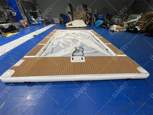 Summer Drop Stitch Tube Inflatable Jellyfish Yacht Pool Swimming Pool Laut Inflatable Dengan Jaring