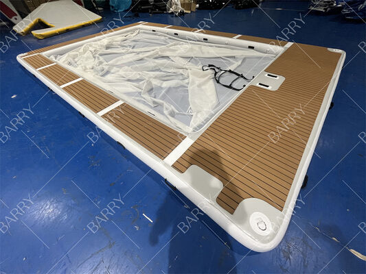 Summer Drop Stitch Tube Inflatable Jellyfish Yacht Pool Swimming Pool Laut Inflatable Dengan Jaring