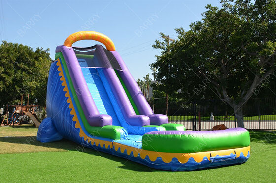 Hot Sale Water Slide Inflatable Commercial Water Slide dengan Kolam Renang untuk Anak-anak Dewasa 22ft