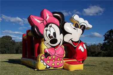 Indah Mickey Mouse Jumping Castle Inflatable Bounce House Untuk Hiburan Komersial
