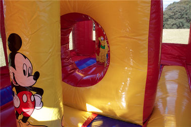 Indah Mickey Mouse Jumping Castle Inflatable Bounce House Untuk Hiburan Komersial