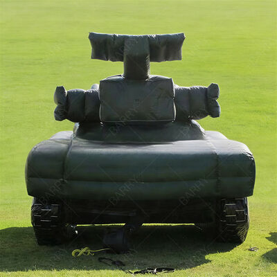 8.8m Model Tank Militer Tiup Dekorasi Acara Luar Ruangan Taktis Ringan
