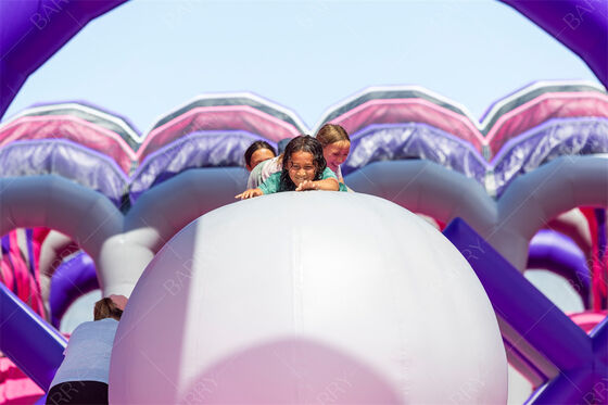 Outdoor Team Building Games Inflatable Course Kendala 5k Dengan Plato PVC