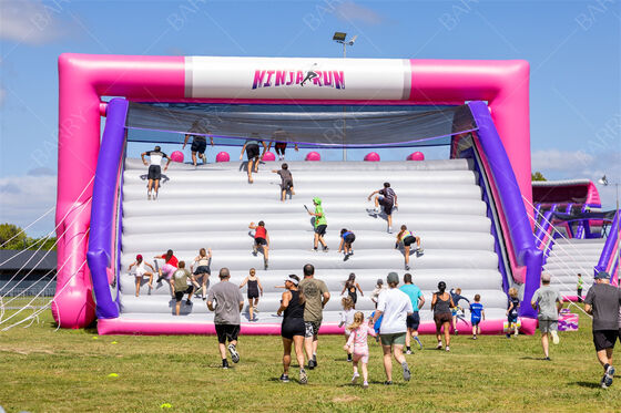 Outdoor Team Building Games Inflatable Course Kendala 5k Dengan Plato PVC