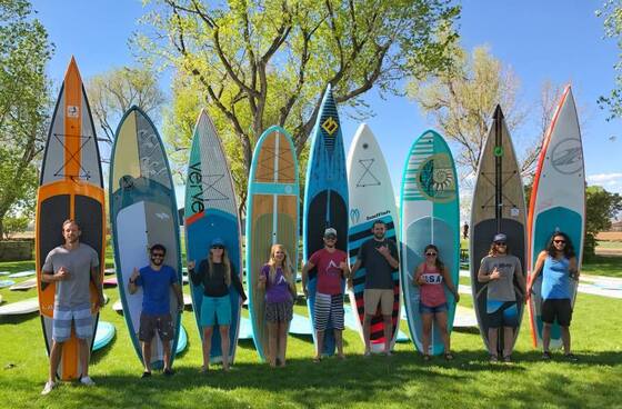 Kustom Inflatable Stand Up Dayung Papan Dayung Tur SUP Racing