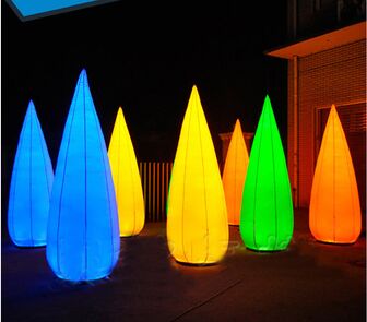 Sex Tube 8 Led Lighing Inflatable Column Mengubah Warna Untuk Diaplay