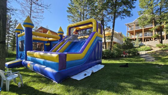 Plato PVC Bouncer Inflatable Untuk Anak-anak Fun / Jumping Castle Bounce House