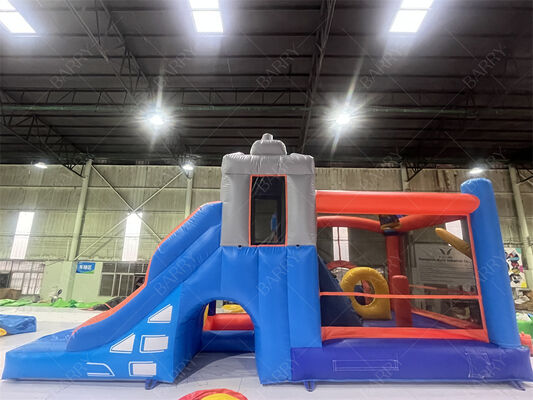 Pesta, Karnaval, Acara Sekolah Rumah Perosotan Tiup Bertema Kastil Abad Pertengahan