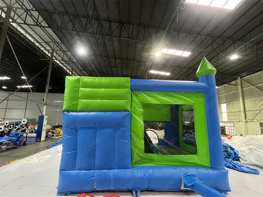 Green Jumping Castle Customisable Castle Inflatable Bounce & Slide Combo