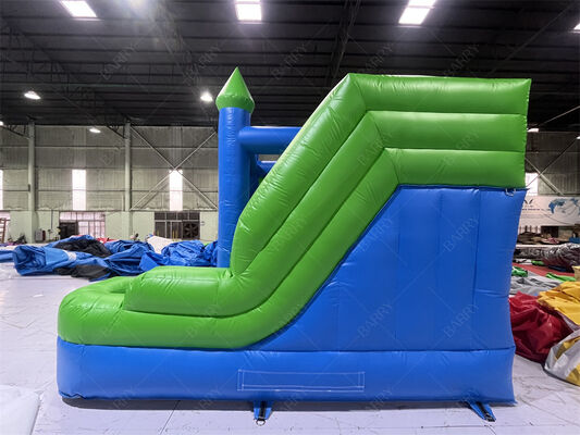 Green Jumping Castle Customisable Castle Inflatable Bounce & Slide Combo