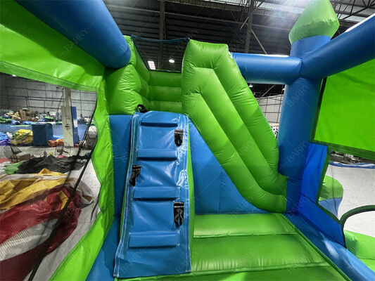 Green Jumping Castle Customisable Castle Inflatable Bounce & Slide Combo
