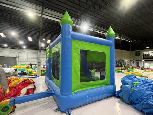 Green Jumping Castle Customisable Castle Inflatable Bounce & Slide Combo