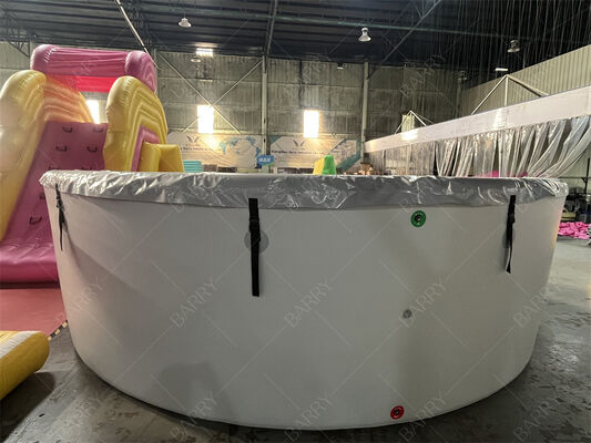 Kolam Rendam Dingin Tiup Bulat dengan Penutup Bahan Drop Stitch Kolam dengan Penutup