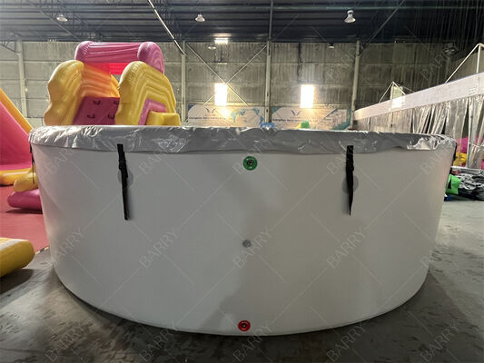 Kolam Rendam Dingin Tiup Bulat dengan Penutup Bahan Drop Stitch Kolam dengan Penutup