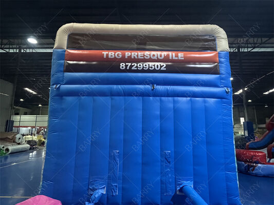 Moana bertema Dual Lane Inflatable Slide Commercial Grade Kids Bouncy Slide dengan kolam renang