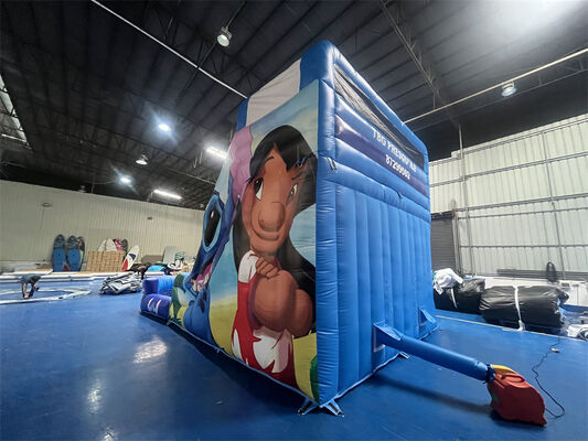 Seluncuran Tiup Tiga Jalur Bertema Lilo & Stitch | Seluncuran Air Anak Kualitas Komersial