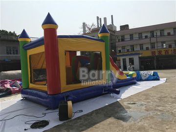 Komersial Grade Outdoor Inflatable Combo Rumah Bouncing Inflatable Dengan Slide